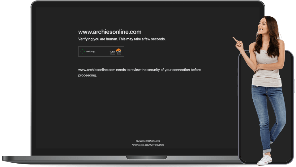 archies landing page