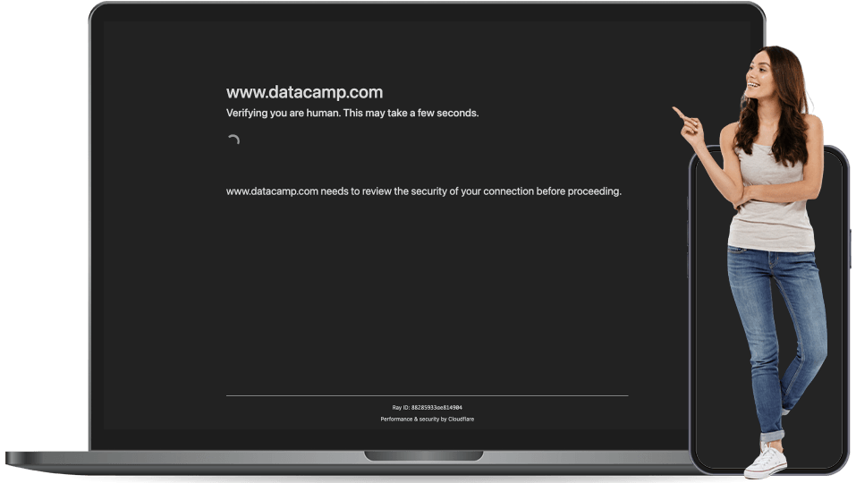 datacamp landing page