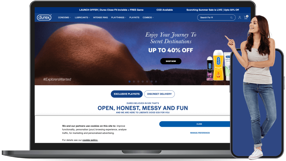 durex landing page