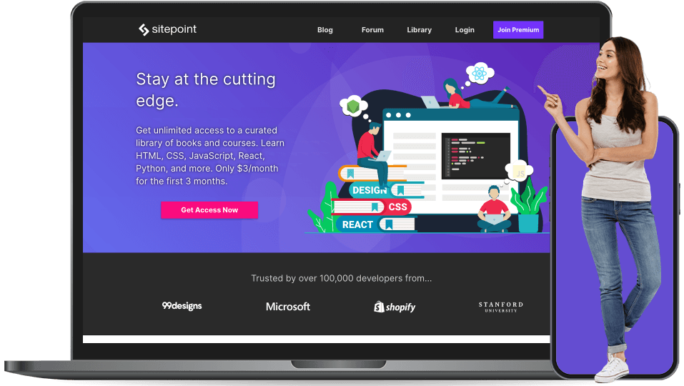 learnable landing page