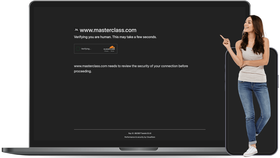 masterclass landing page