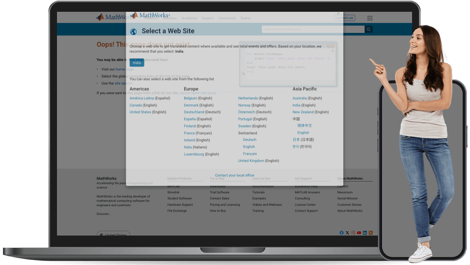 matlab academy landing page