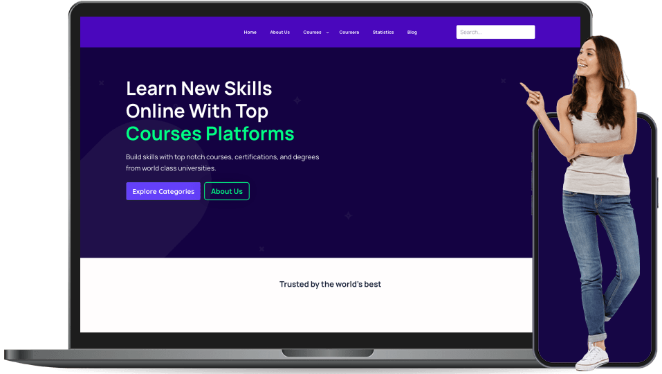 open2study landing page