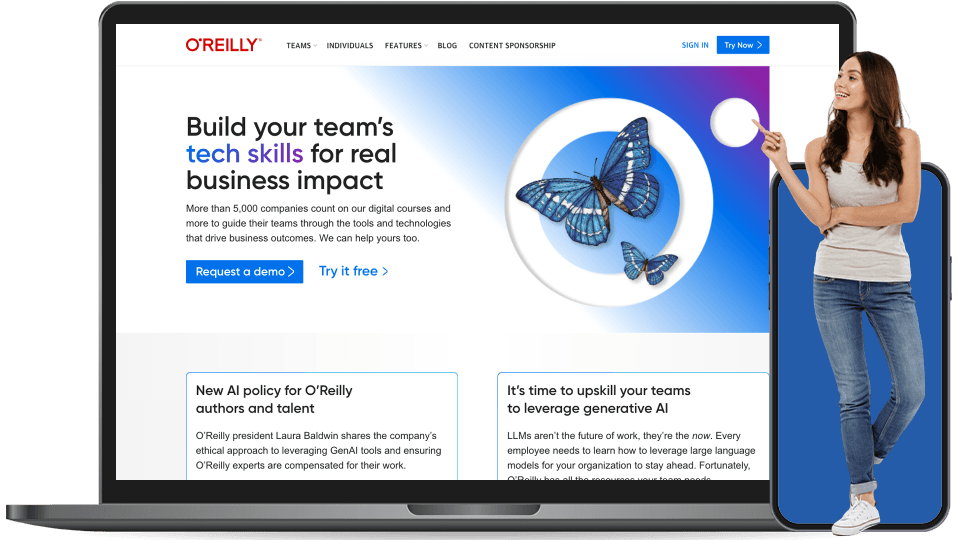 oreilly landing page