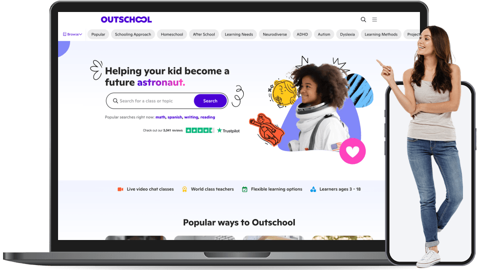 outschool landing page
