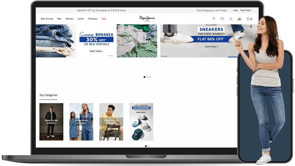 pepe jeans landing page