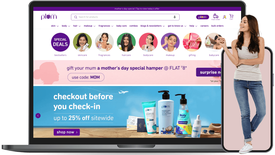 plum landing page