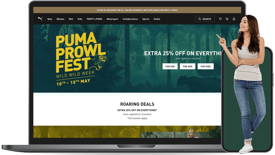 puma landing page