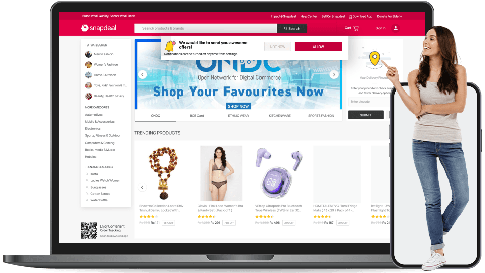 snapdeal landing page