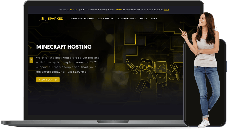 sparked host landing page