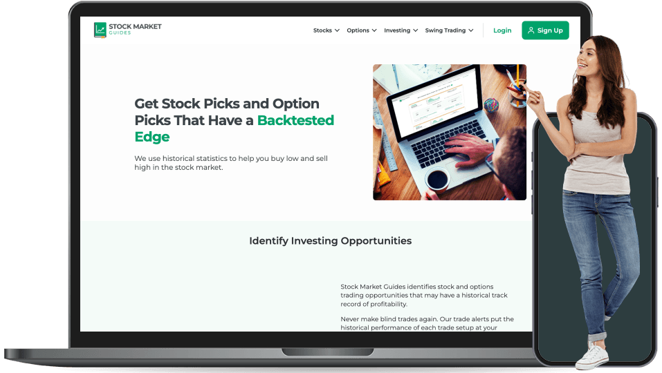 stock market guides landing page