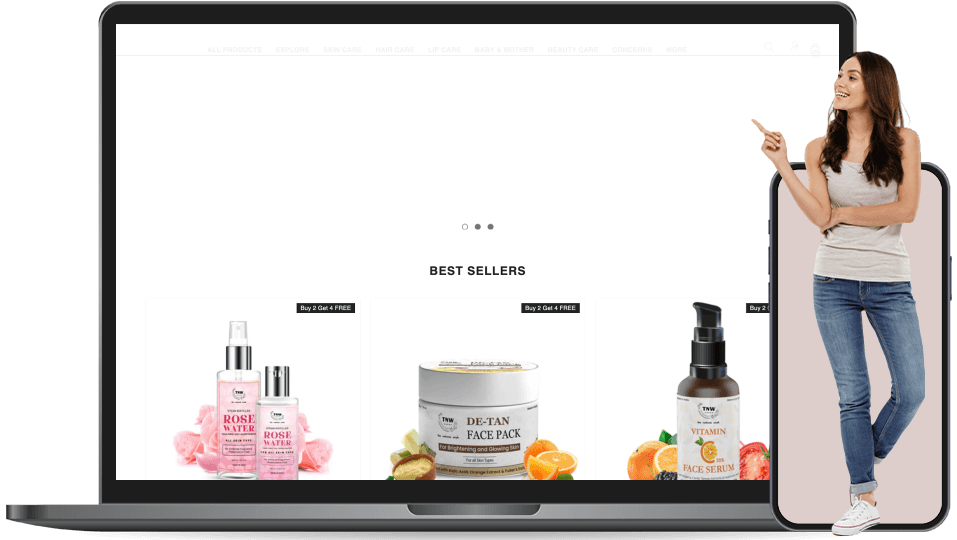 the natural wash landing page