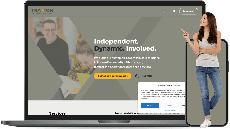 traxion landing page