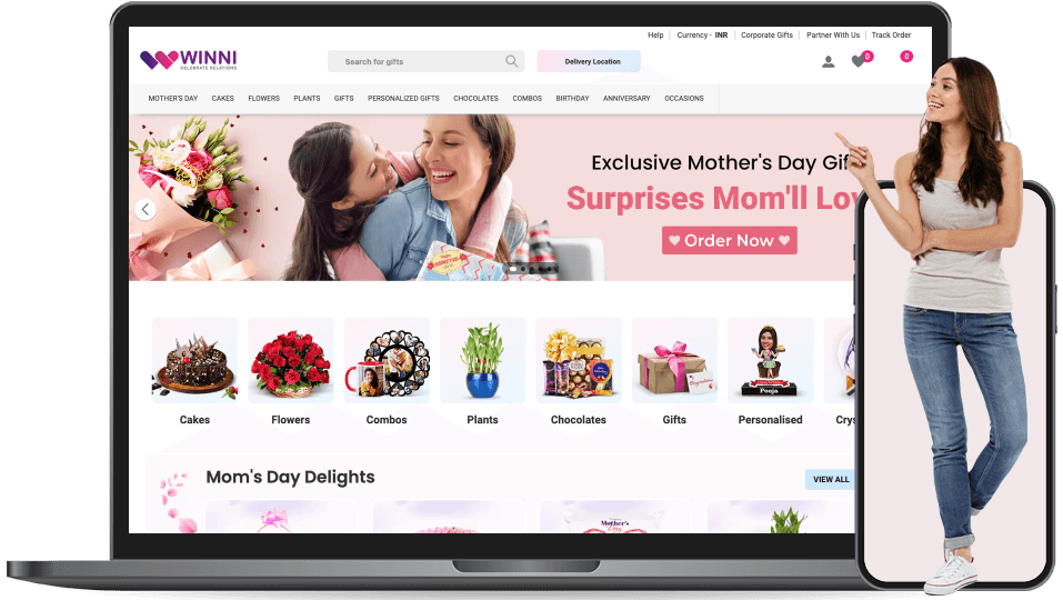 winni landing page